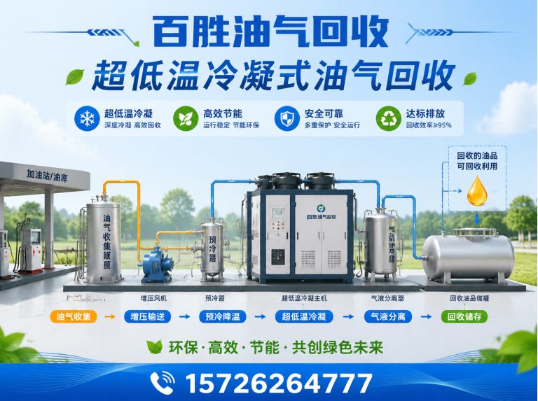 胶州市超低温冷凝式油气回收展示图